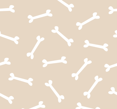 Teenage roller blind with dog bones on beige background - TenStickers