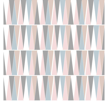 Modern blind scandinavian triangles design - TenStickers