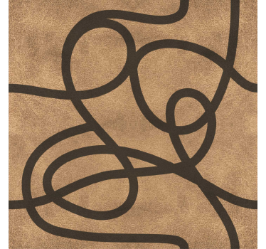Modern blind with irregular brown lines - TenStickers