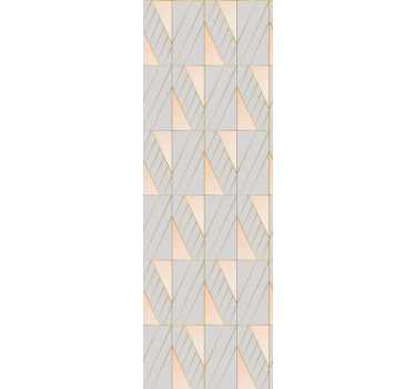 Modern blind with layered geometric patterns - TenStickers