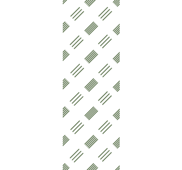 Modern blind in green and white design - TenStickers