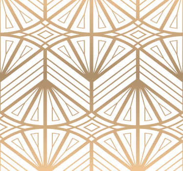 Modern blind with golden geometric design - TenStickers