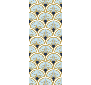 Modern blind with elegant fan patterns - TenStickers