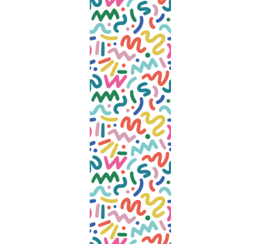 Modern blind with abstract colored shapes - TenStickers