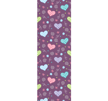 Modern blind pattern-decor hearts and lines - TenStickers