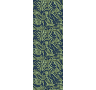 Modern blind tropical leaves on dark background - TenStickers