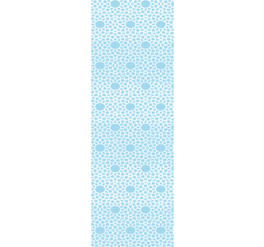 Modern blind white and blue geometric design - TenStickers