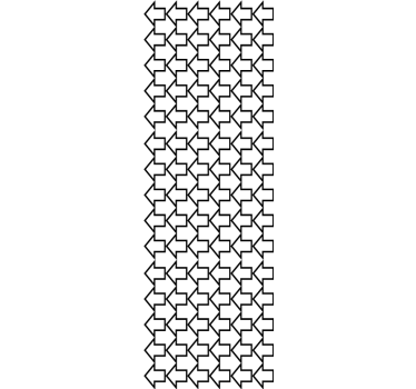 Modern blind geometric arrows black lines pattern - TenStickers
