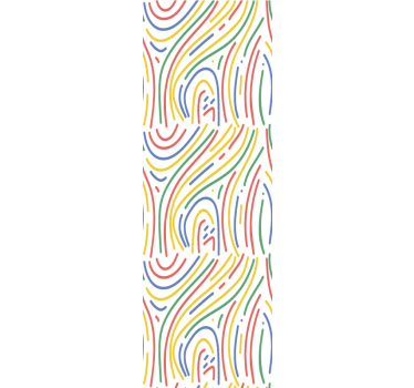 Modern blind colorful lines on white background - TenStickers