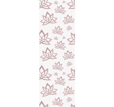 Modern blind with minimalist lotus flower design - TenStickers