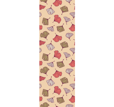 Modern blind with colorful ginkgo leaves design - TenStickers