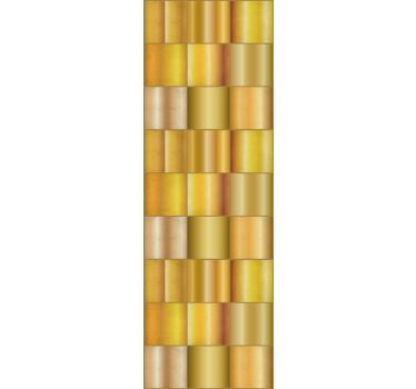 Modern blind in golden yellow blocks - TenStickers