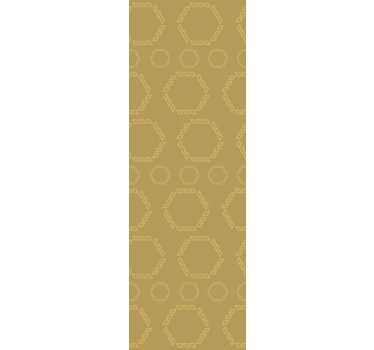 Modern blind with gold hexagon patterns - TenStickers