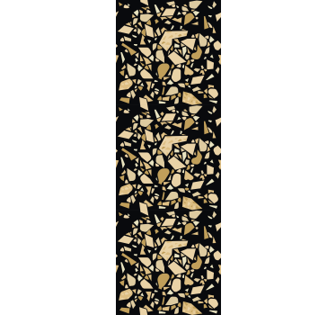 Modern blind terrazzo style black gold - TenStickers