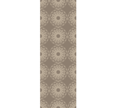 Modern blind in eclectic beige circle design - TenStickers