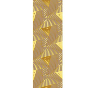 Modern blind eclectic golden geometric design - TenStickers