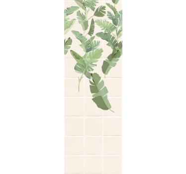 Modern blind eclectic tiles with palm design - TenStickers
