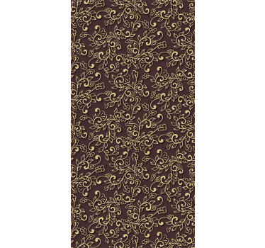 Modern blind in golden tree leaves design - TenStickers