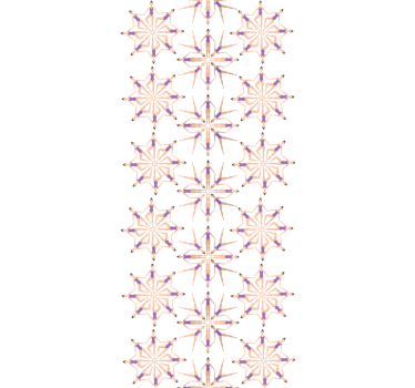 Modern blind with synchronized swimming figures pattern - TenStickers