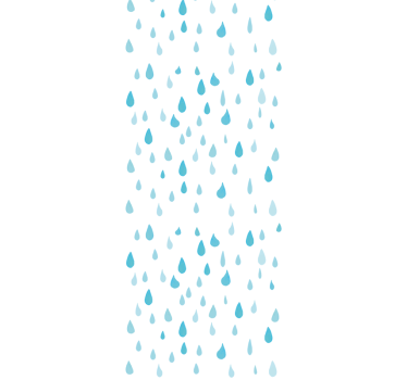 Modern blind blue watercolor water drops - TenStickers