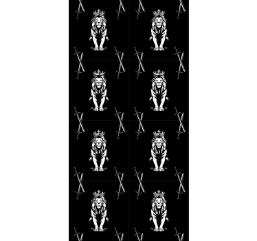 Modern blind jungle king silhouettes - TenStickers