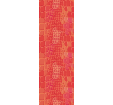 Modern blind in red crocodile skin pattern - TenStickers