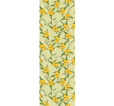 Modern blind tropical summer lemons pattern - TenStickers