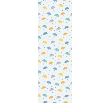 Modern blind with colorful umbrellas cartoon design - TenStickers