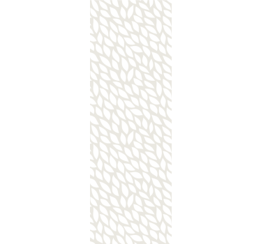 Modern blind with white leaves on grey - TenStickers