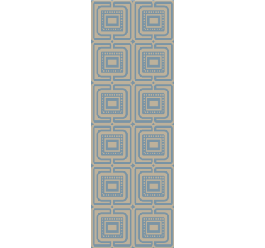 Modern blind in bronze and dark blue squares texture - TenStickers