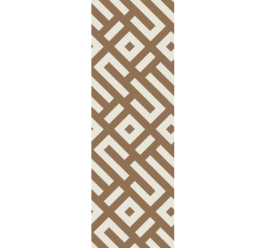 Modern blind with geometric design in earth tones - TenStickers