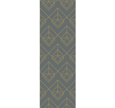 Modern blind with diagonal gold lines on dark grey - TenStickers