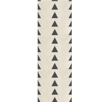 Modern blind in distressed dark grey triangle design - TenStickers