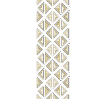 Modern blind in grey with gold and beige lines - TenStickers
