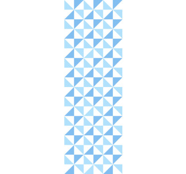 Modern blind light blue triangle pattern - TenStickers