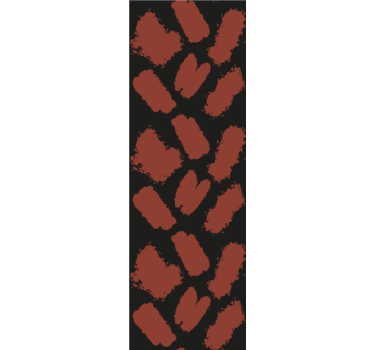 Modern blind black and red paint splash design - TenStickers
