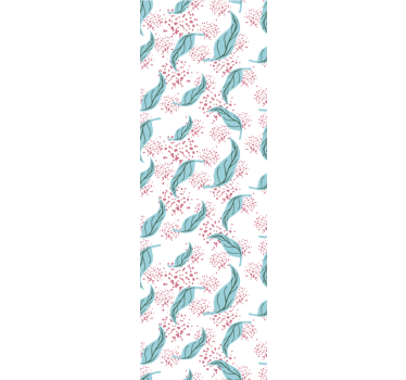 Modern blind in blue petal paint splash - TenStickers