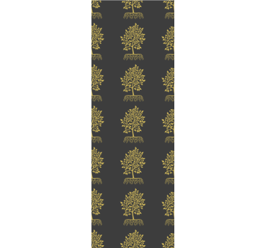 Modern blind golden tree silhouette - TenStickers
