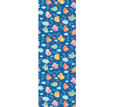 Modern blind with cute flying birds design - TenStickers
