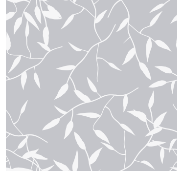 Modern blind white branch - TenStickers