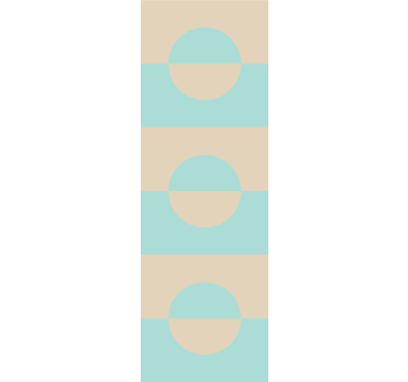 Modern blind light blue and beige dotted squares - TenStickers