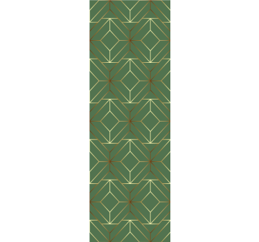 Modern blind in metallic green with gold outlines - TenStickers