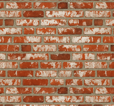 Living room blind with 3d brick design - TenStickers