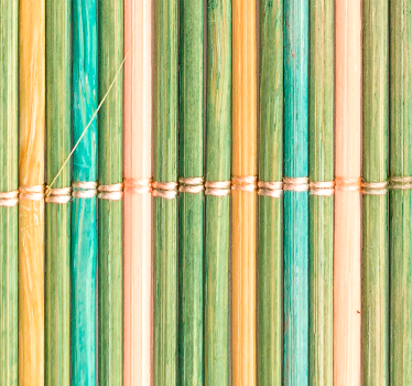 Thin bamboo bathroom blind - TenStickers