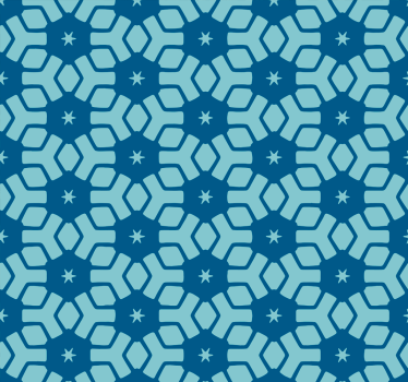 Bathroom blind in blue tile design - TenStickers
