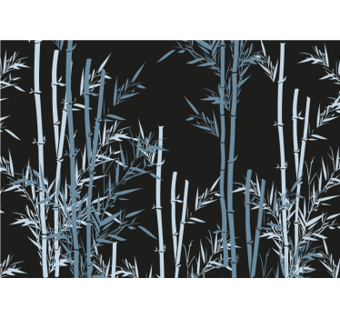 Kitchen blind with bamboo leaves design - TenStickers