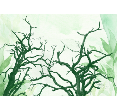 Kitchen blind beautiful tree canopies in the forest - TenStickers