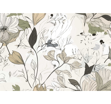 Kitchen blind with floral design - TenStickers