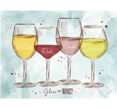 Kitchen blind rustic wine - TenStickers