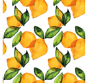 Lemon mediterranean style kitchen blind - TenStickers